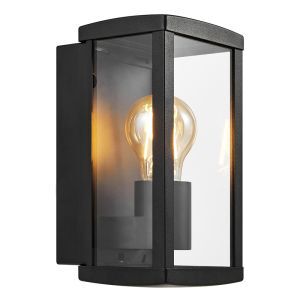 Czarna lampa zewnętrzna nowoczesna, Luchy, IP44