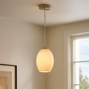 Design lampa wisząca chromowana, Giulio