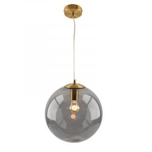 Design lampa wisząca nad stół do jadalni brązowa, Dolf