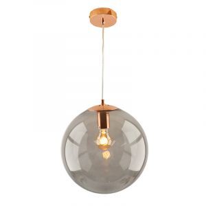 Design lampa wisząca nad stół do jadalni miedziana, Dolf
