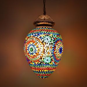 Mozaikowa orientalna lampa wisząca wielokolorowa, Isa