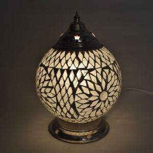 Mozaikowa orientalna lampa stołowa przezroczysta, Sabri