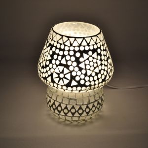Mozaikowa orientalna lampa stołowa przezroczysta, Rachel