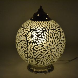 Mozaikowa orientalna lampa stołowa przezroczysta, Dalil