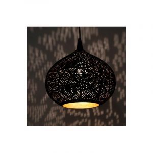 Metalowa orientalna lampa wisząca czarna, Noah