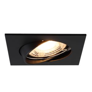 Aluminiowa oprawa sufitowa wpuszczana czarna, Ravi