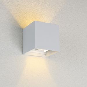 Aluminiowa lampa zewnętrzna biała, Dion, 6W, 2700K LED, IP65
