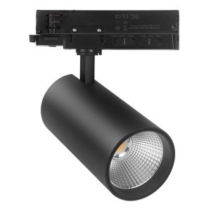 Czarny reflektor do szynoprzewodu 3 fazowe, Rozina, 10W/20W/30W, white switch LED