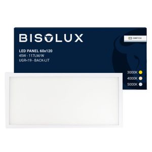 Panel LED 60x120 - 100 lm/W - UGR<21 - biały regulowany - podświetlany