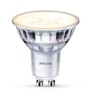 Ściemniana lampa LED Philips GU10, Pascal, przezroczysta, 3,8 W, ściemniana do ciepłej