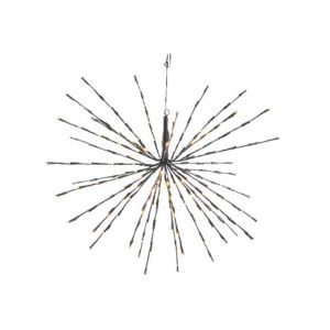 30 cm gwiazda LED 3d z 42 ciepłymi białymi migoczącymi światłami LED