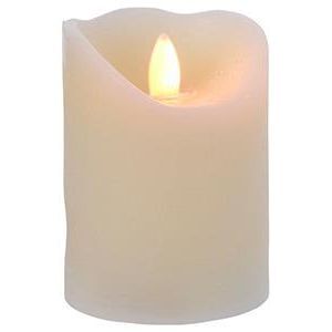 Świeca LED migocząca 17 cm, kremowa