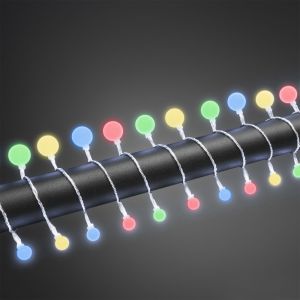 Zewnętrzne lampki choinkowe LED 16m, 80 kolorowych żarówek