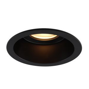 Aluminiowa oprawa sufitowa wpuszczana czarna, Tyron