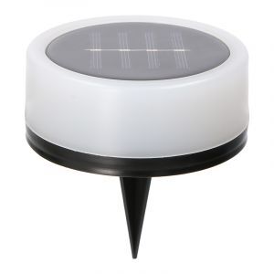 Plastikowa lampa dogruntowa biała, Nermin, 1W, 2700K LED, IP44