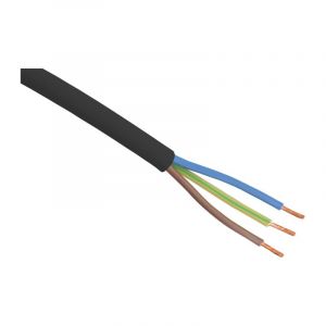 5 metrowy przewód domowy VMVL 3 x 1,0 mm, czarny