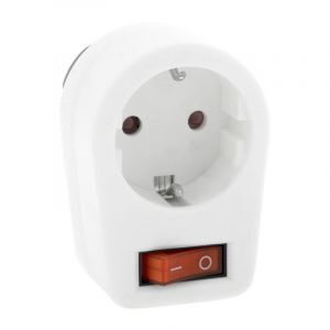 Wtyczka Uziemnik ochronny Lampa 10/16A, biała