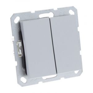 Przełącznik Q-Link S-Line Wbudowany przełącznik/wymiana, szary/kolor aluminium