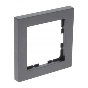 Ramka Q-Link S-Line, 1-drożna, czarna/antracytowa