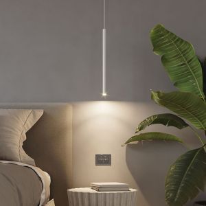 Aluminiowa lampa wisząca biała, Hillary