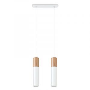 Aluminiowa lampa wisząca brązowa, Francesca