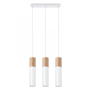 Aluminiowa lampa wisząca brązowa, Francesca