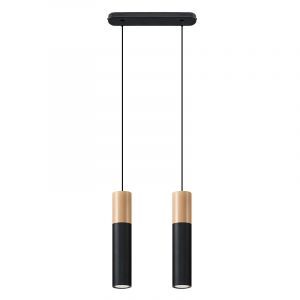 Aluminiowa lampa wisząca brązowa, Francesca
