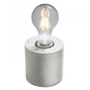 Betonowa lampa stołowa szara, Anela