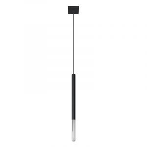 Aluminiowa lampa wisząca chromowana, Ilonca