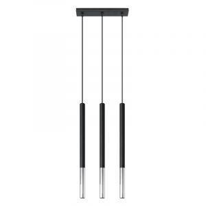 Aluminiowa lampa wisząca chromowana, Ilonca