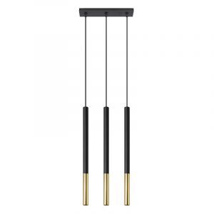 Aluminiowa lampa wisząca złota, Ilonca