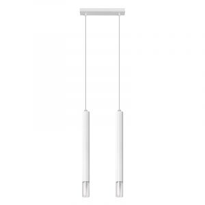 Szklana lampa wisząca biała, Ishani
