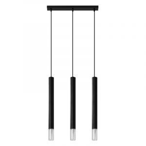 Szklana lampa wisząca czarna, Ishani