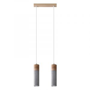 Betonowa lampa wisząca brązowa, Ferron