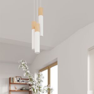 Aluminiowa lampa wisząca brązowa, Francesca