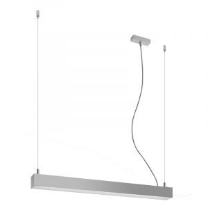 Aluminiowa lampa wisząca szara, Mascha, 22W, 3000K LED