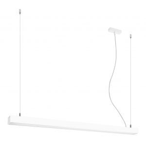 Aluminiowa lampa wisząca biała, Mascha, 38W, 3000K LED