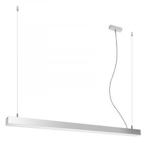 Aluminiowa lampa wisząca szara, Mascha, 38W, 3000K LED