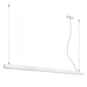 Aluminiowa lampa wisząca biała, Mascha, 48W, 3000K LED