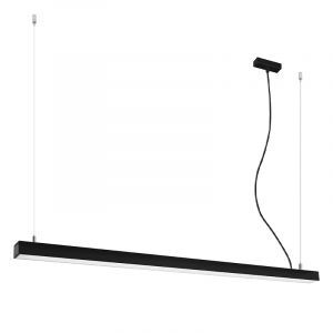 Aluminiowa lampa wisząca czarna, Mascha, 48W, 3000K LED