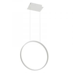 Aluminiowa lampa wisząca biała, Ringo, 30W, 3000K LED