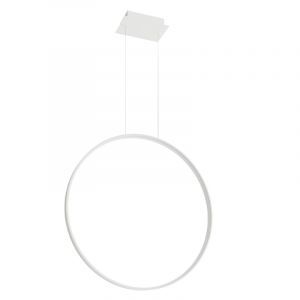 Aluminiowa lampa wisząca biała, Ringo, 50W, 3000K LED