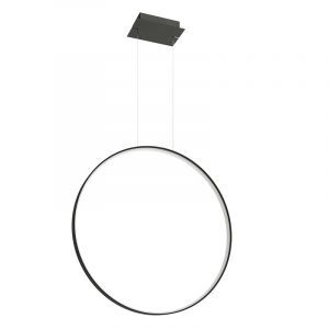 Aluminiowa lampa wisząca czarna, Ringo, 50W, 3000K LED