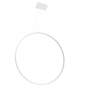 Aluminiowa lampa wisząca biała, Ringo, 70W, 3000K LED