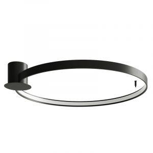 Aluminiowy plafon sufitowy czarny, Ringo, 50W, 3000K LED