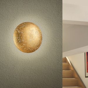 Złoty kinkiet design, Wilke, 8W, 3000K LED