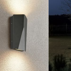 Antracytowa lampa zewnętrzna design, Sahl, 4,5W, 3000K LED, IP65