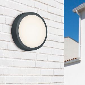 Antracytowa lampa zewnętrzna nowoczesna, Eva, 8,5W, 3000K LED, IP54
