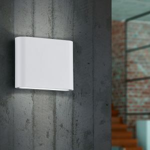 Biała lampa zewnętrzna nowoczesna, Bridlington, 2,5W, 3000K LED, IP54