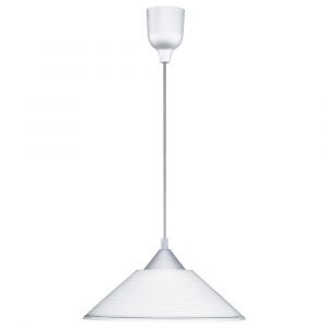 Szara lampa wisząca szklana, Stockton